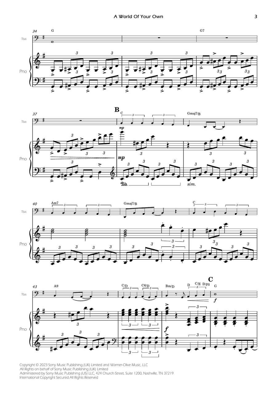 A World Of Your Own A World Of Your Own Piano scores gallery preview page 5
