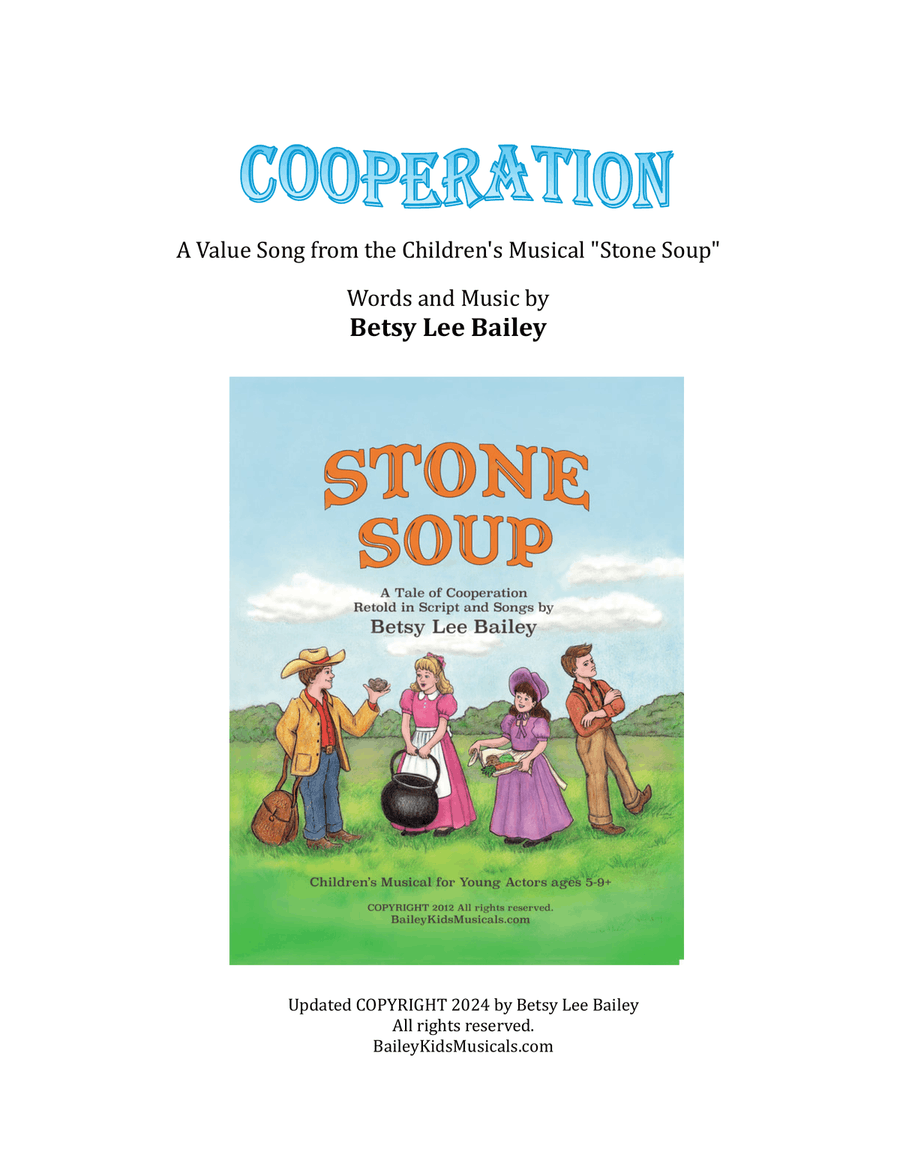 Cooperation Piano, Vocal scores gallery preview page 1