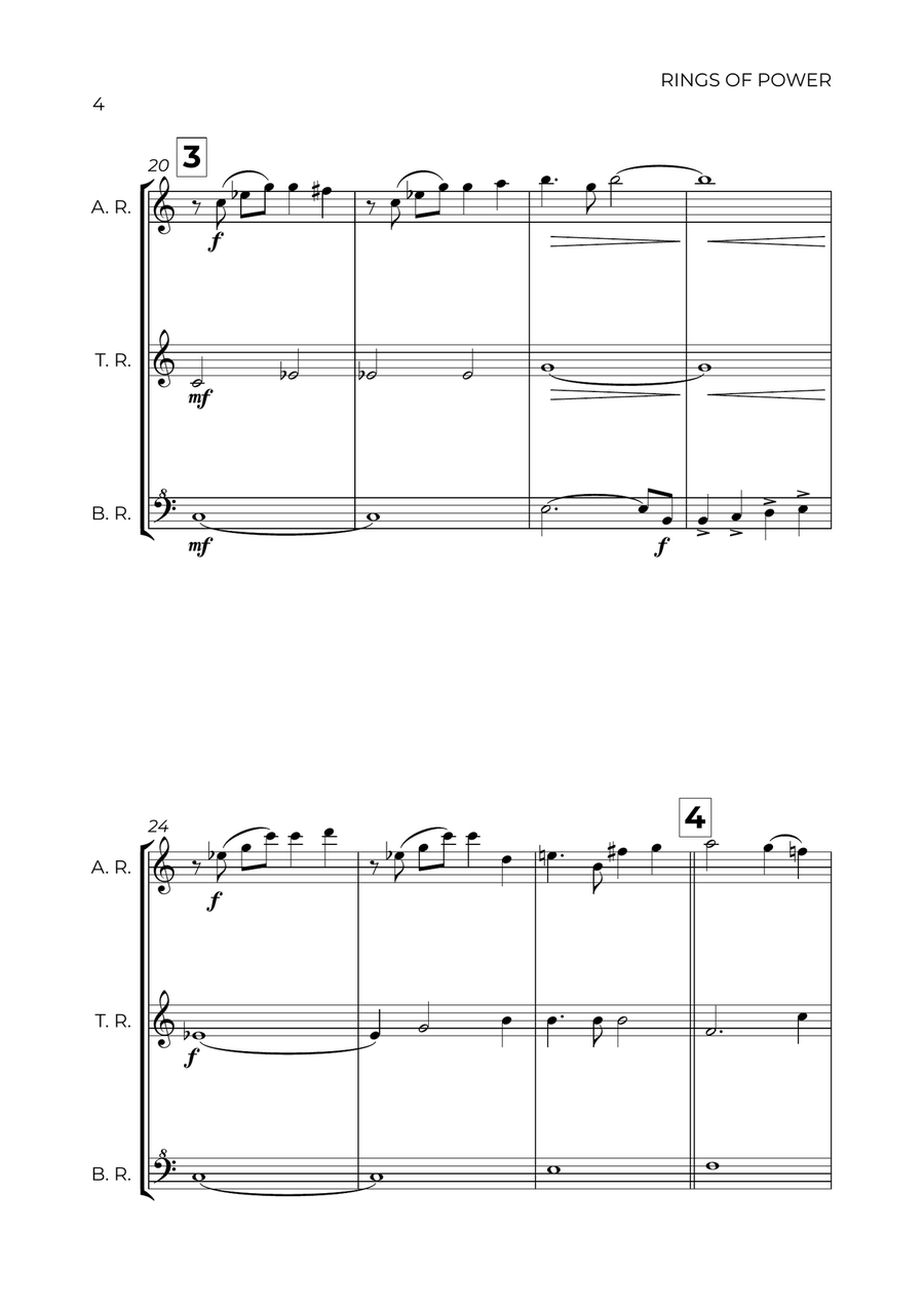 The Lord Of The Rings: The Rings Of Power Alto Recorder scores gallery preview page 4