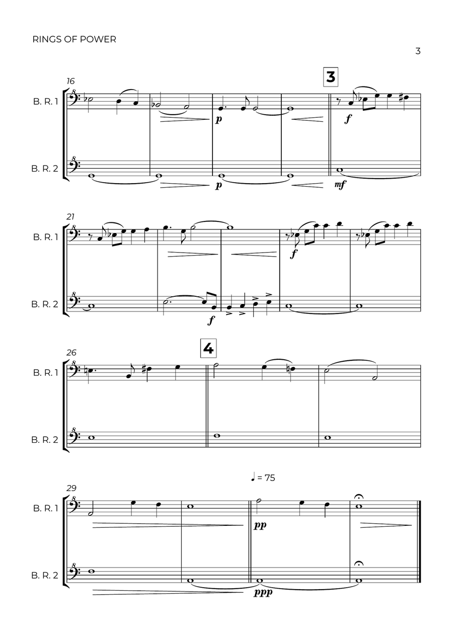The Lord Of The Rings: The Rings Of Power Woodwind Duet scores gallery preview page 3