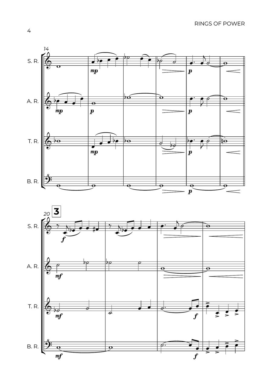 The Lord Of The Rings: The Rings Of Power Soprano Recorder scores gallery preview page 4