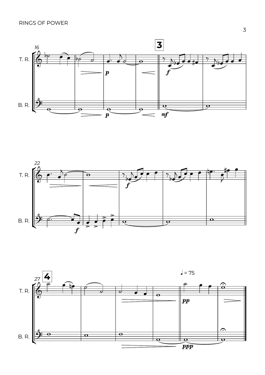 The Lord Of The Rings: The Rings Of Power Woodwind Duet scores gallery preview page 3