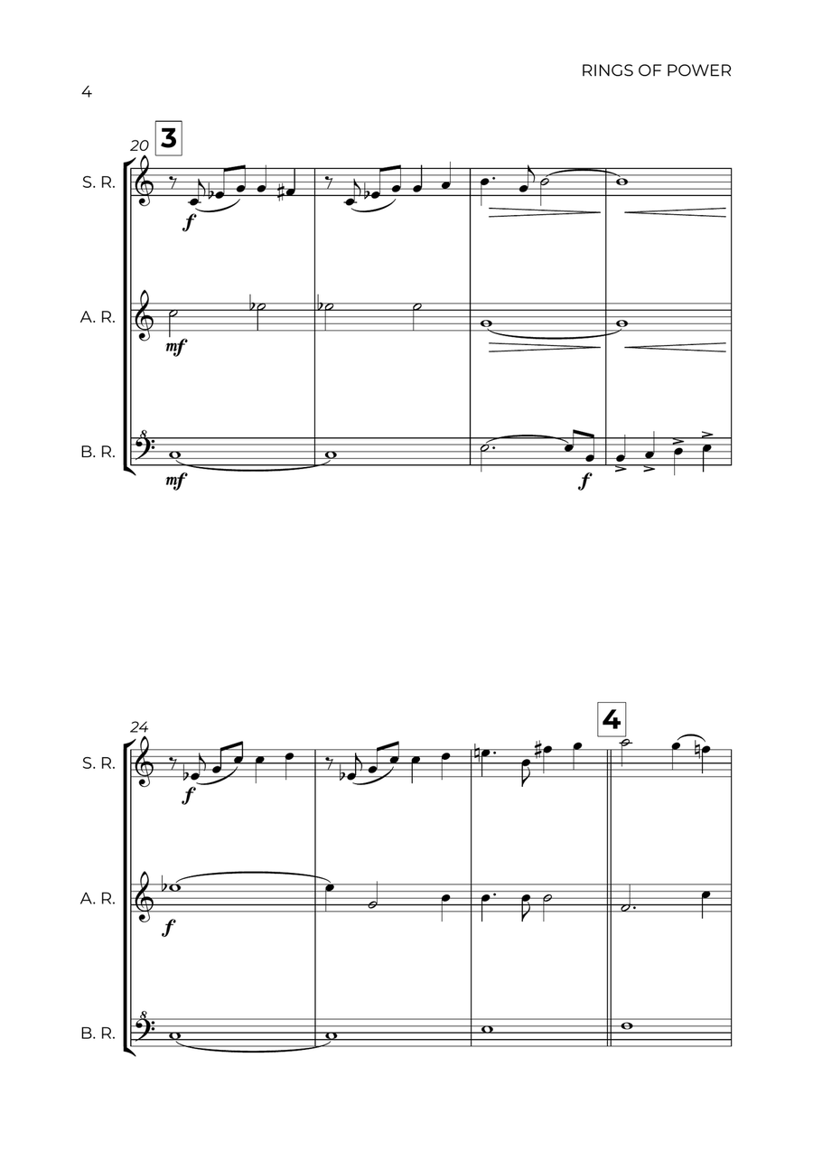 The Lord Of The Rings: The Rings Of Power Soprano Recorder scores gallery preview page 4