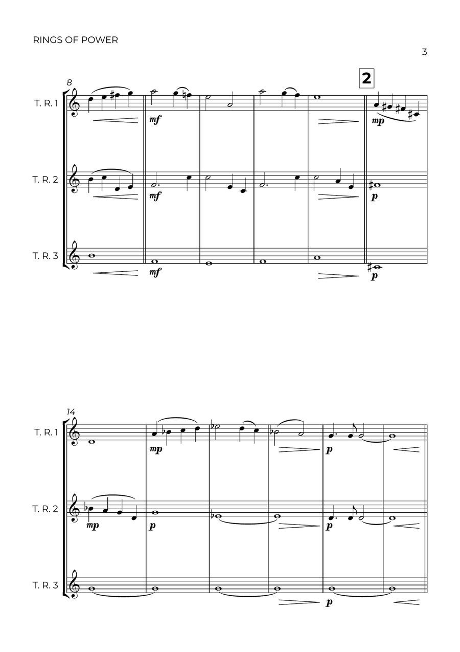 The Lord Of The Rings: The Rings Of Power Tenor Recorder scores gallery preview page 3