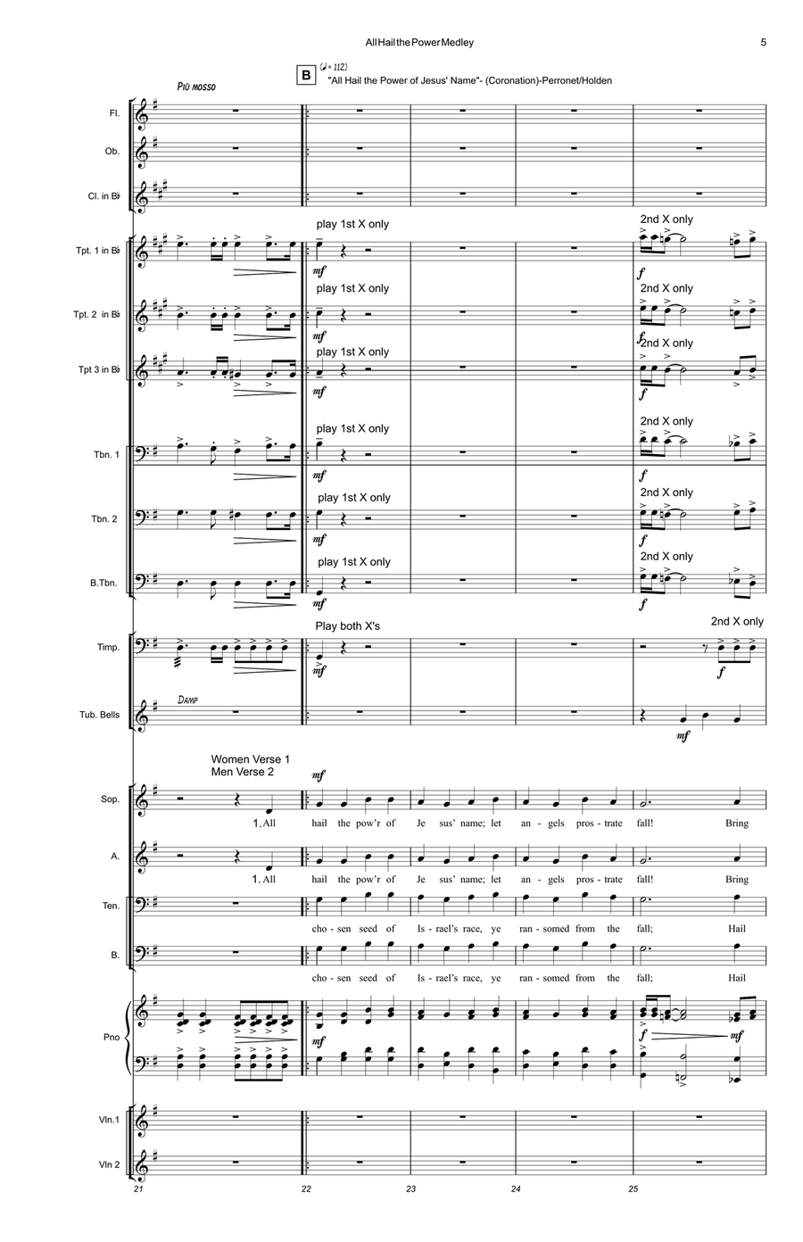 All Hail the Power Medley Chamber Orchestra scores gallery preview page 5