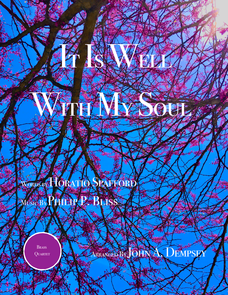 It Is Well With My Soul (Brass Quartet): Two Trumpets, Horn in F and Trombone Brass Quartet scores gallery preview page 1
