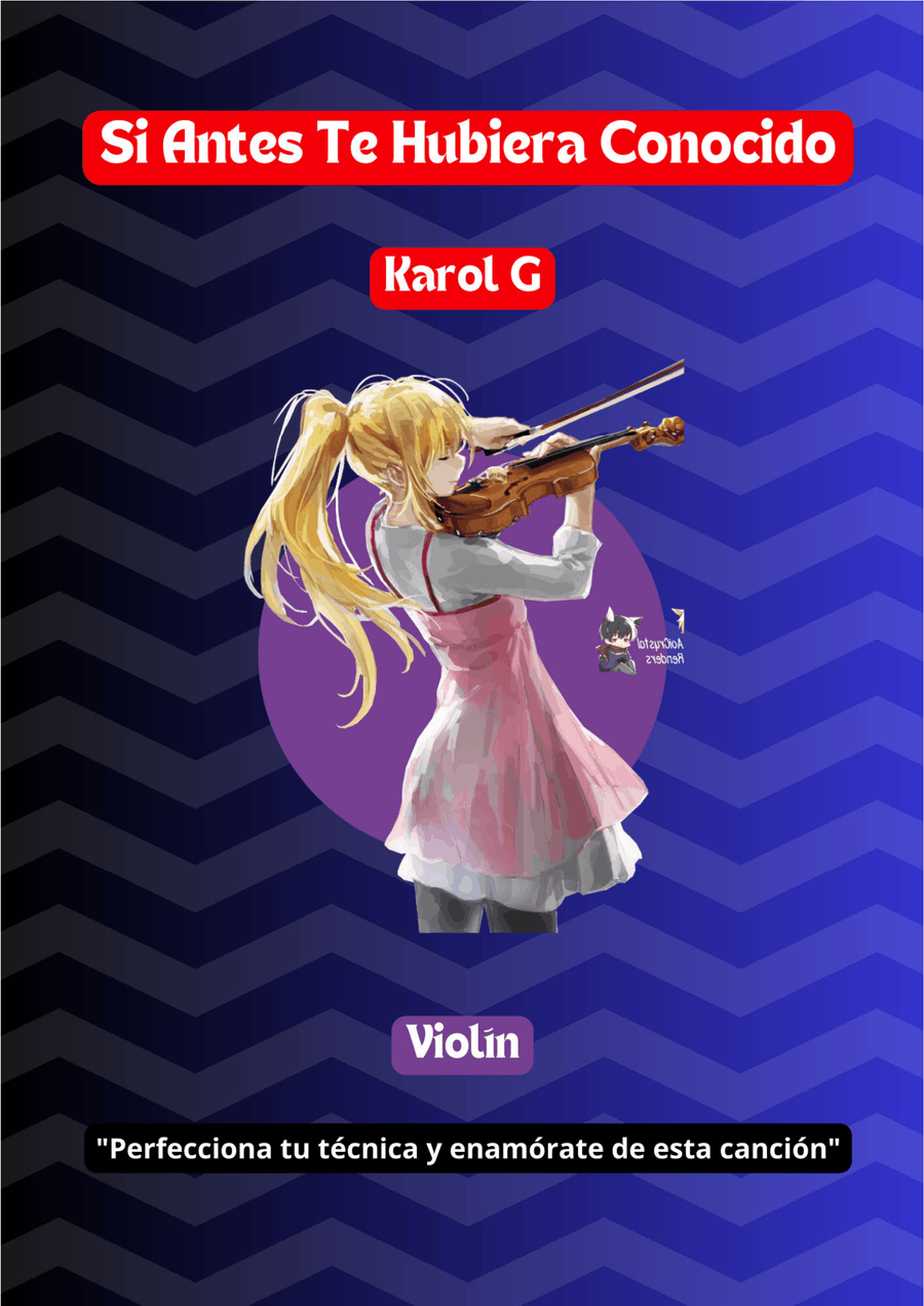 Si Antes Te Hubiera Conocido Violin Solo scores gallery preview page 1