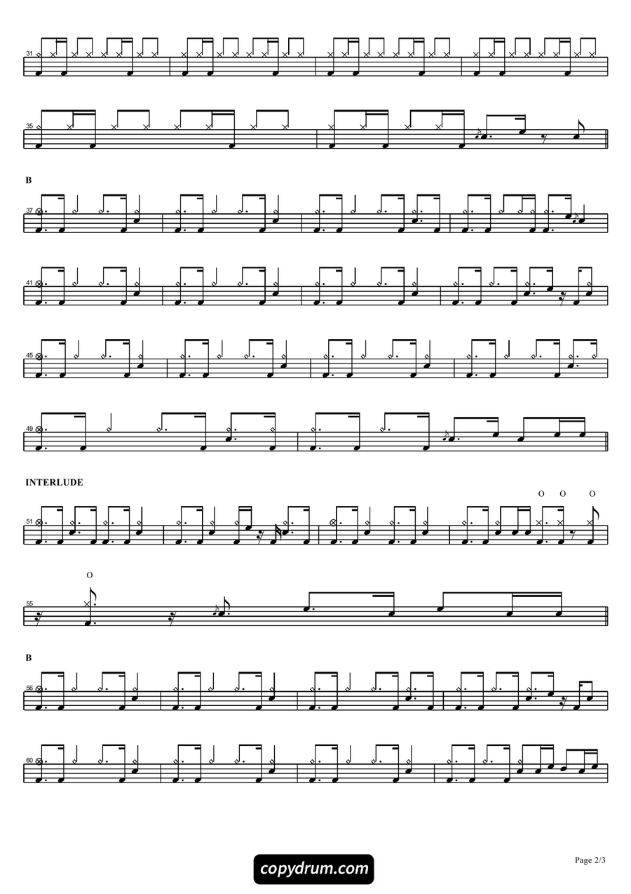 Anna Anna Drum Set scores gallery preview page 2