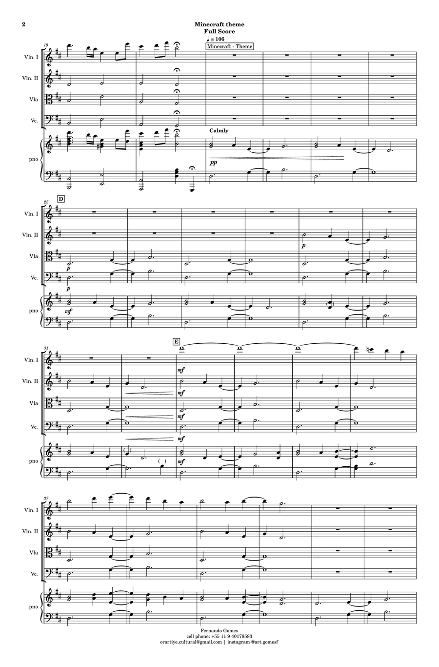 Minecraft Minecraft String Orchestra scores gallery preview page 5