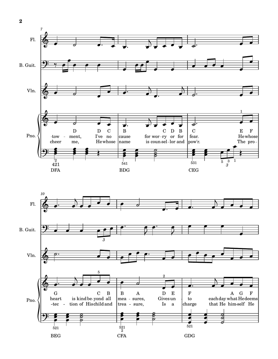 Day by Day in key of C A Cappella scores gallery preview page 2