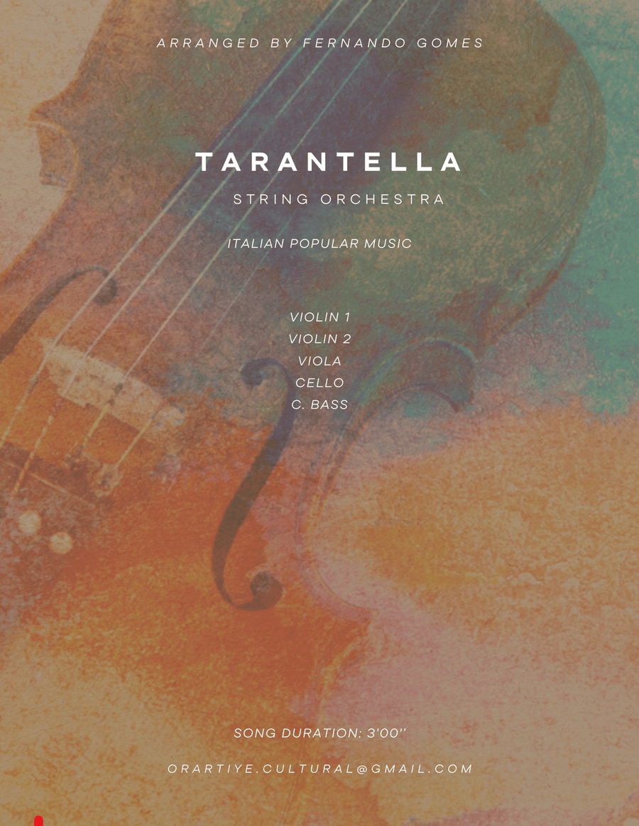 Tarantella (strings orchestra) String Quartet scores gallery preview page 2