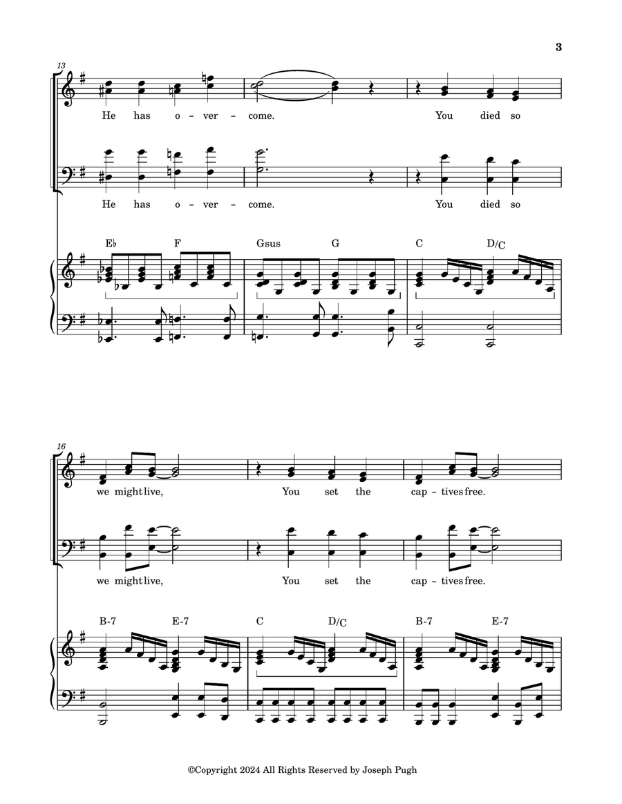Hallelujah To The King Hallelujah To The King 4-Part scores gallery preview page 3
