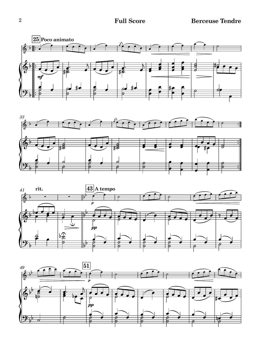 Dezsö Lederer | Berceuse Tendre | Flexible Arrangement Piano scores gallery preview page 6