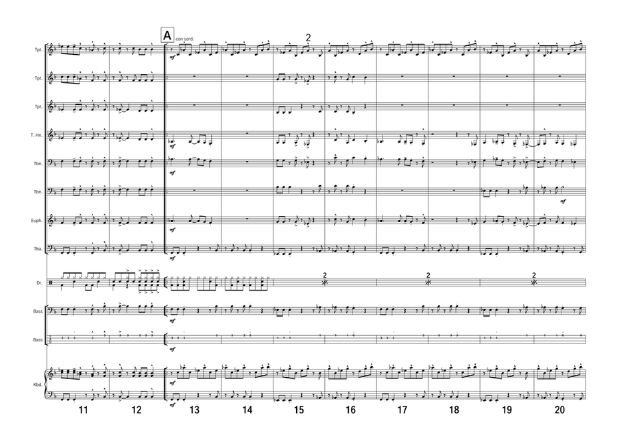 Take On Me Take On Me Brass Ensemble scores gallery preview page 3
