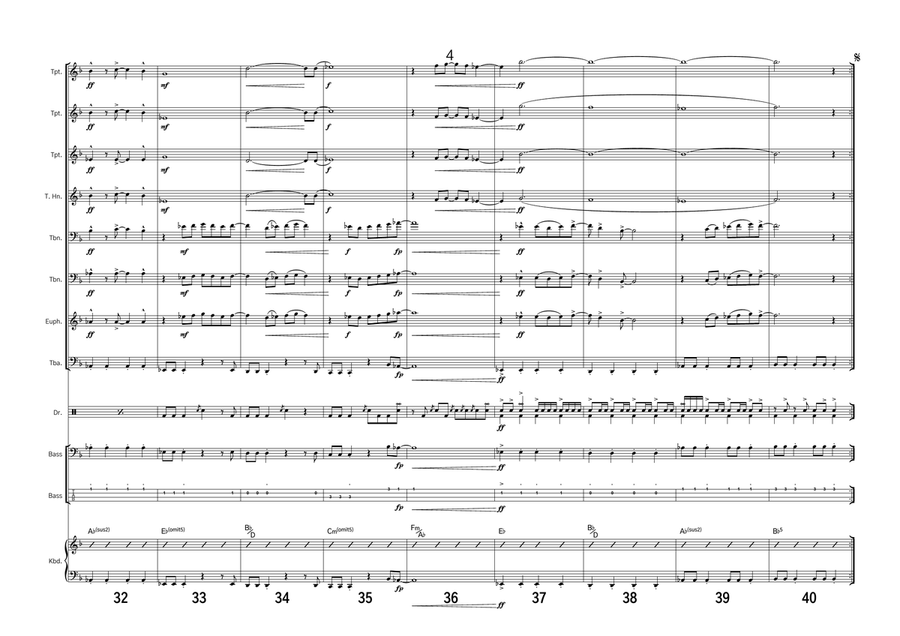 Take On Me Take On Me Brass Ensemble scores gallery preview page 5