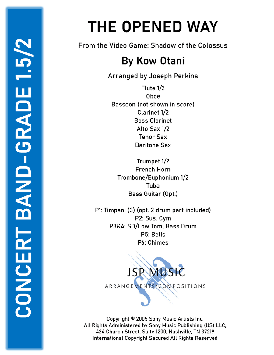 The Opened Way The Opened Way Concert Band scores gallery preview page 1