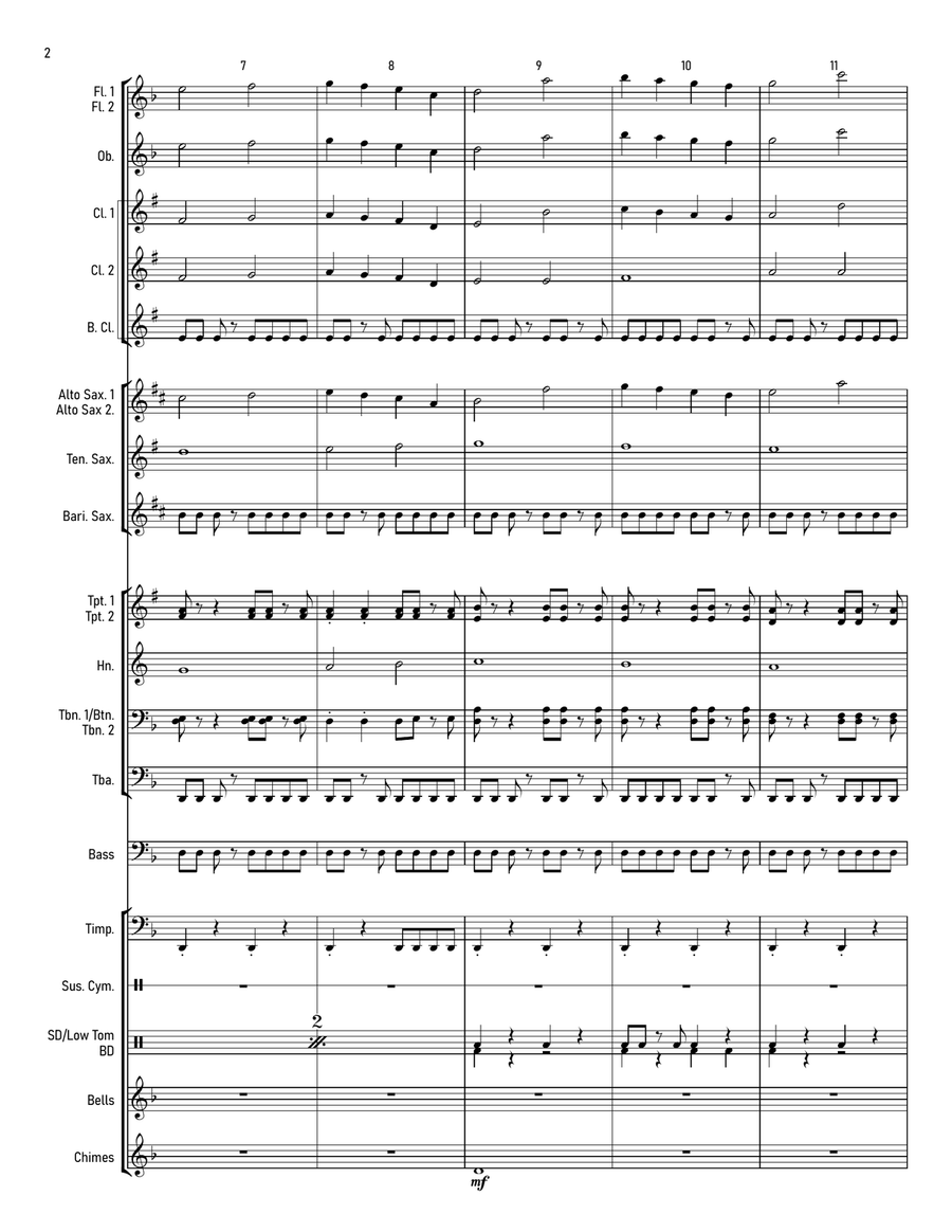 The Opened Way The Opened Way Concert Band scores gallery preview page 4