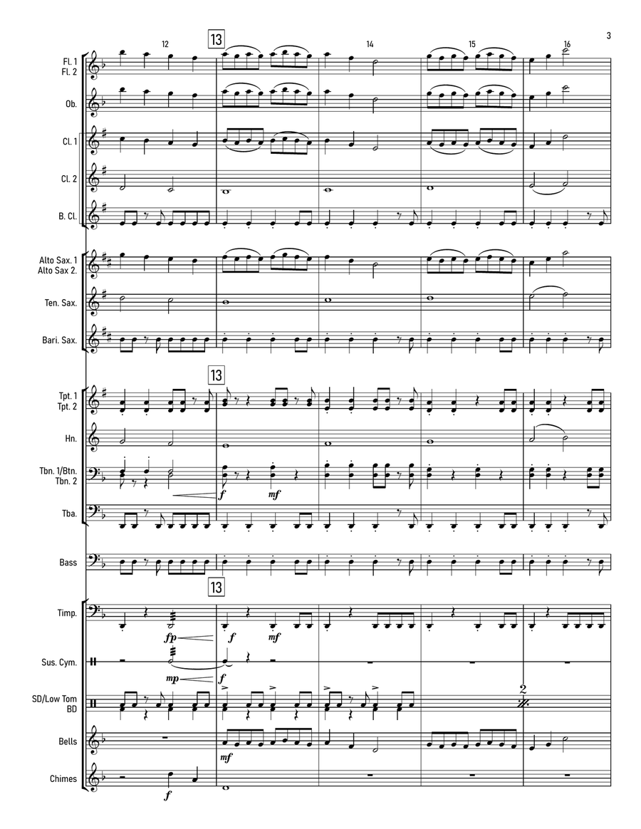 The Opened Way The Opened Way Concert Band scores gallery preview page 5