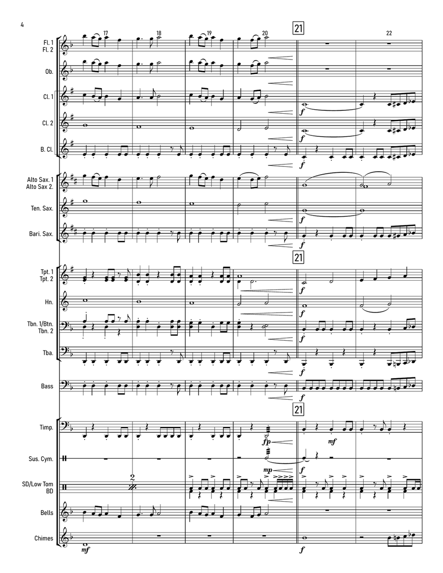 The Opened Way The Opened Way Concert Band scores gallery preview page 6