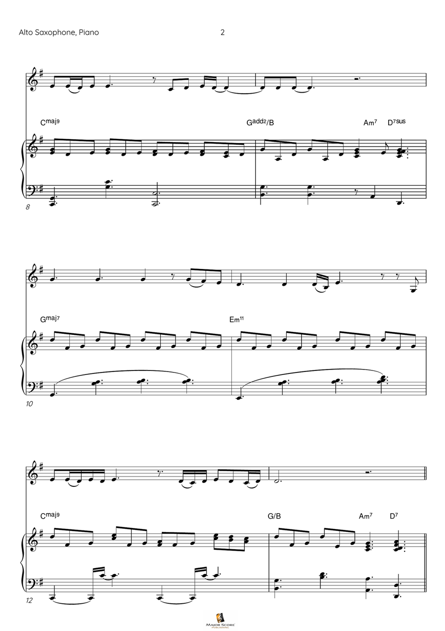 I Have Nothing Alto Saxophone scores gallery preview page 3