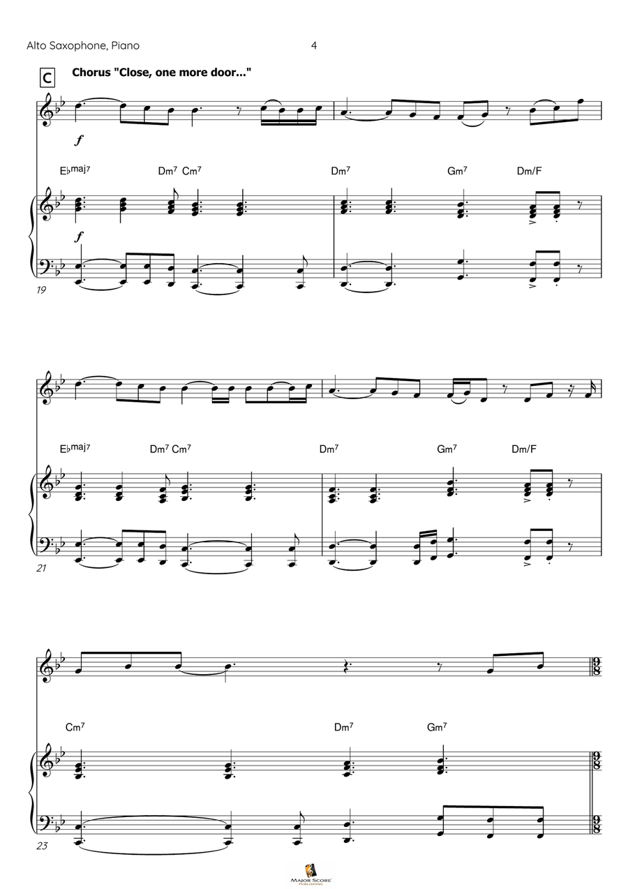 I Have Nothing Alto Saxophone scores gallery preview page 5