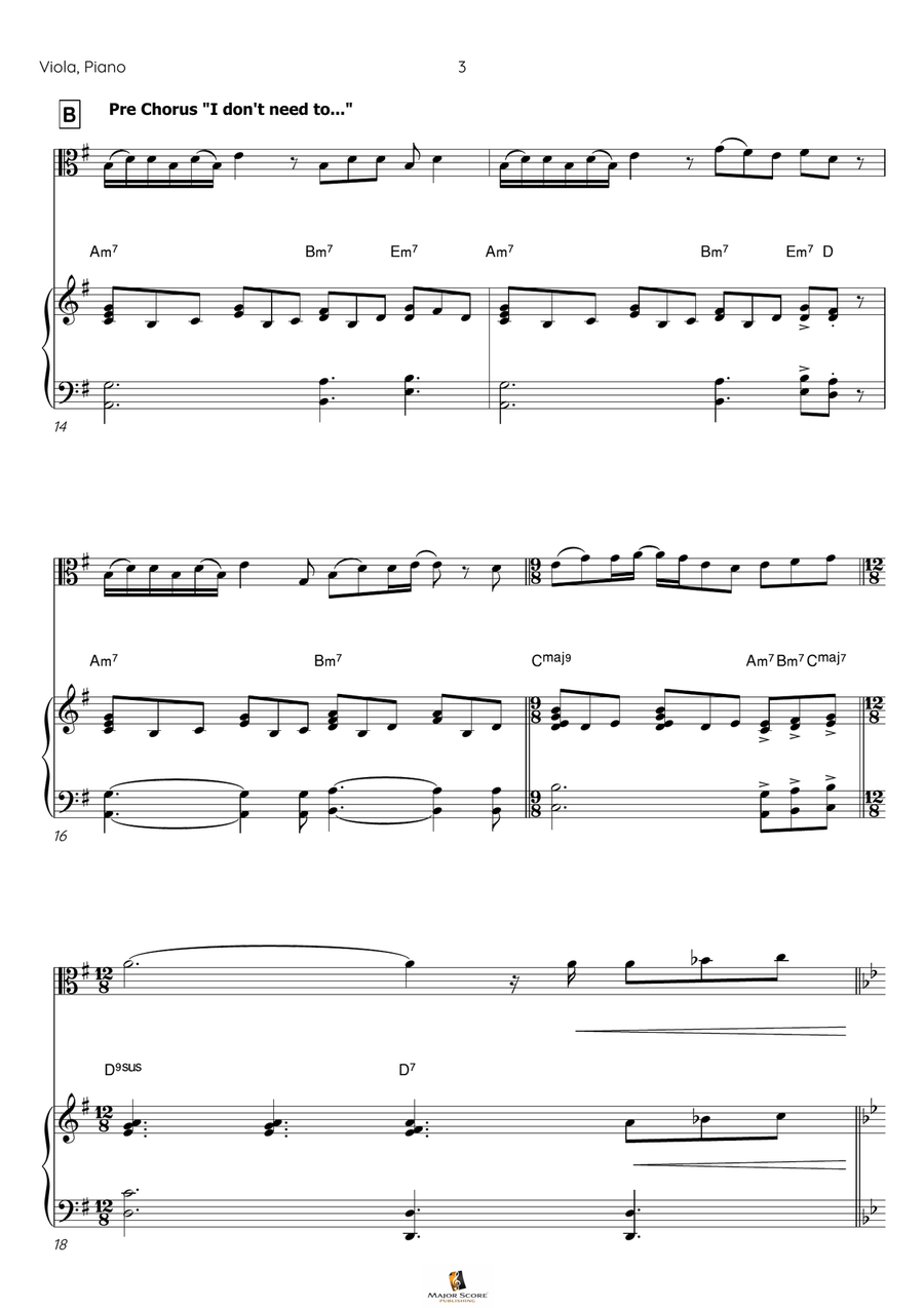 I Have Nothing Viola scores gallery preview page 4