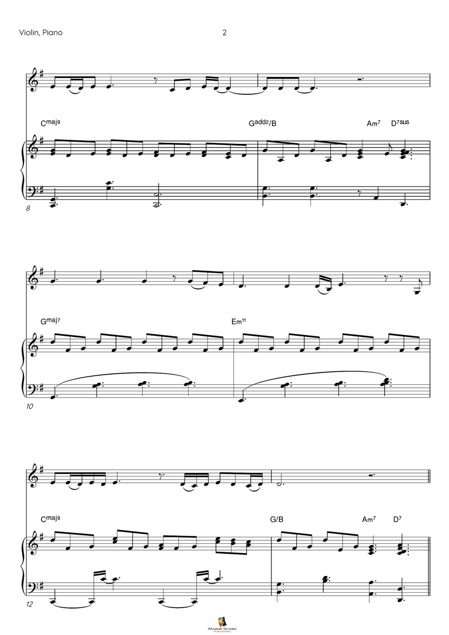 I Have Nothing Violin Solo scores gallery preview page 3