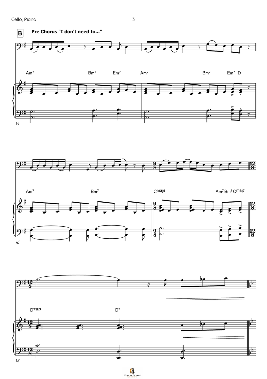 I Have Nothing Piano scores gallery preview page 4