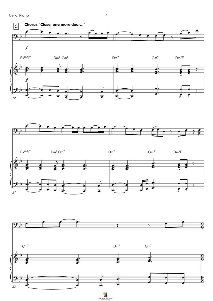 I Have Nothing Piano scores gallery preview page 5