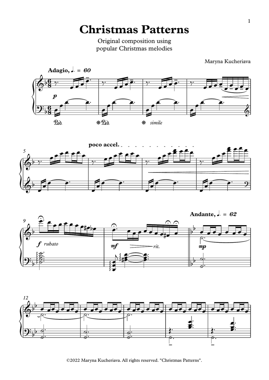 Christmas Patterns Christmas Patterns Chamber Music scores gallery preview page 1