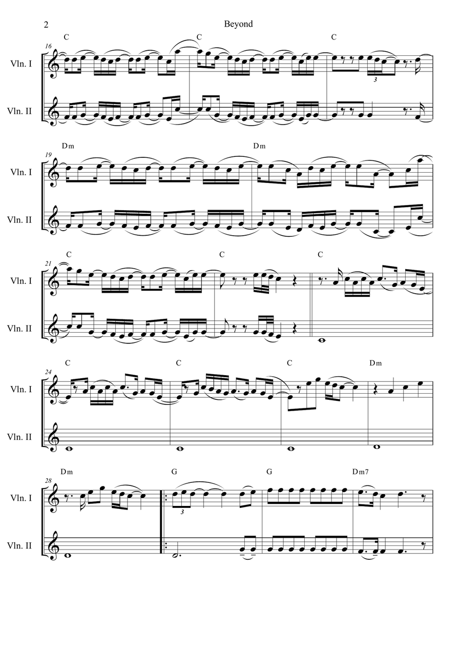 Beyond Beyond String Duet scores gallery preview page 2