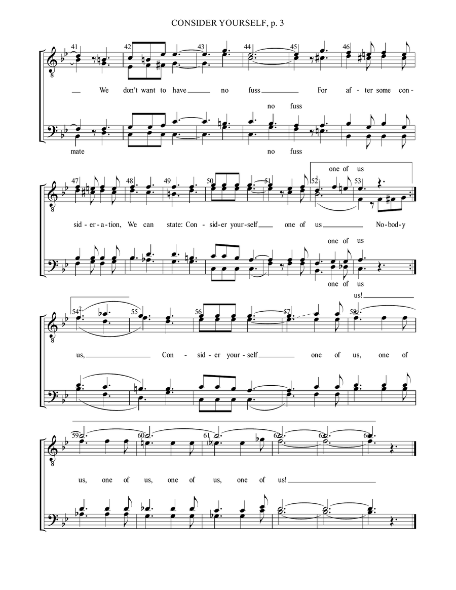 Consider Yourself TTBB scores gallery preview page 4