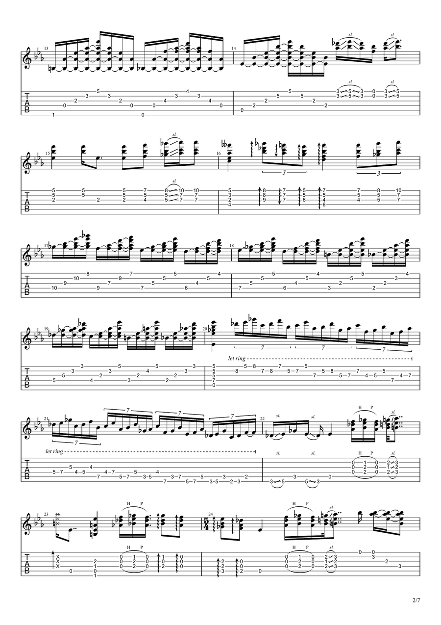 Slow Burn Slow Burn Electric Guitar scores gallery preview page 2