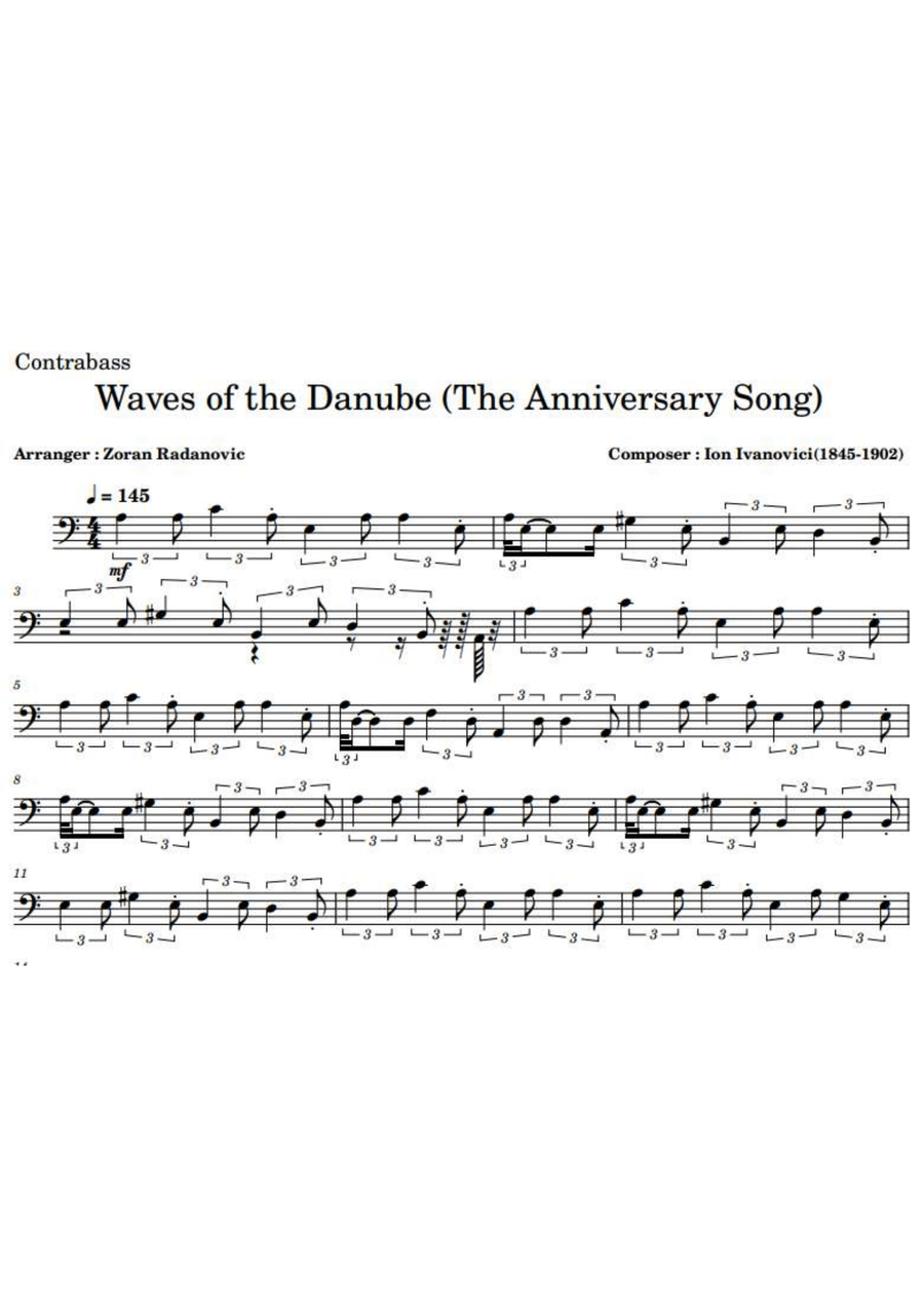 Waves of the Danube - The Anniversary Song - for band Small Ensemble scores gallery preview page 2