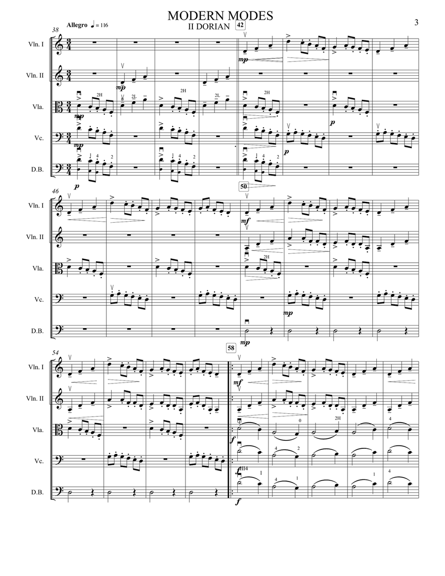 Modern Modes Modern Modes String Orchestra scores gallery preview page 3