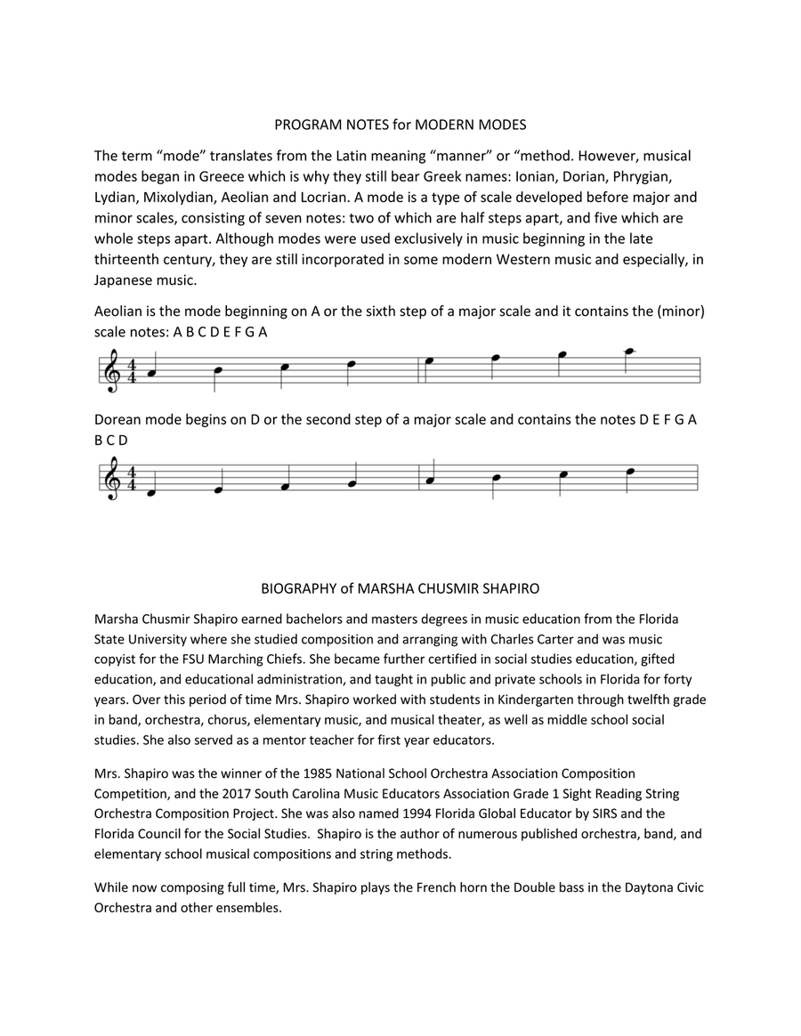 Modern Modes Modern Modes String Orchestra scores gallery preview page 6