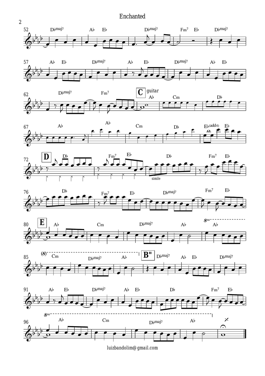 Enchanted Enchanted Piano scores gallery preview page 2