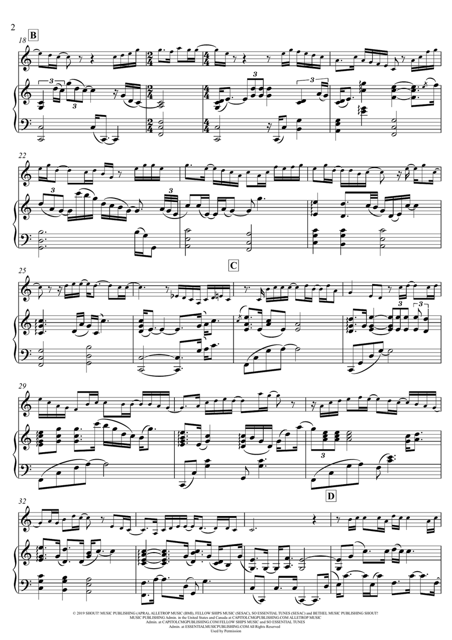 Goodness Of God Goodness Of God Violin Solo scores gallery preview page 2