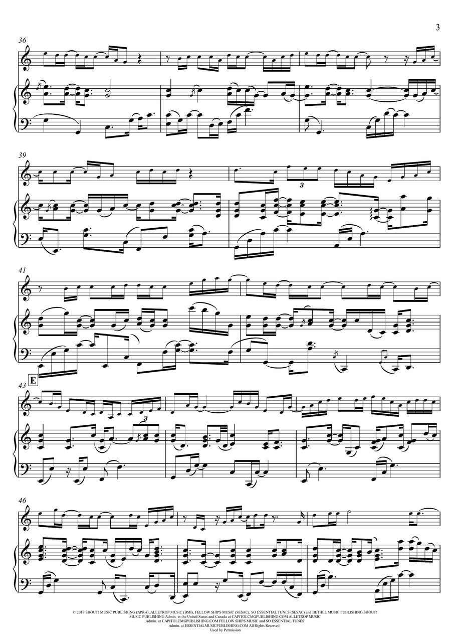 Goodness Of God Goodness Of God Violin Solo scores gallery preview page 3