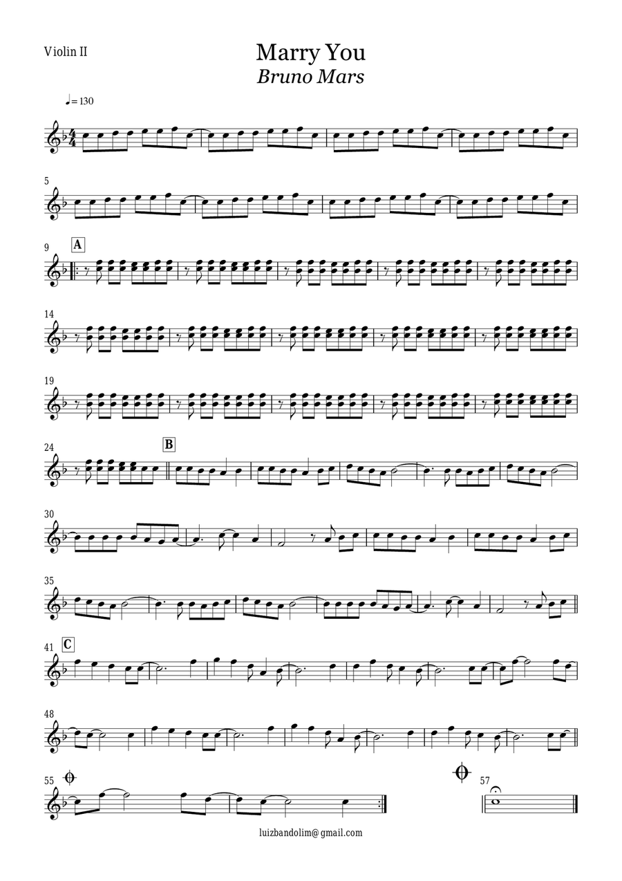 Marry You Marry You String Quartet scores gallery preview page 2