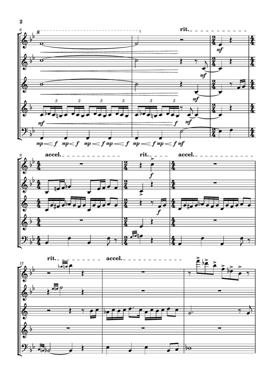Welcome To Scrubbit's Welcome To Scrubbit's Woodwind Quintet scores gallery preview page 2