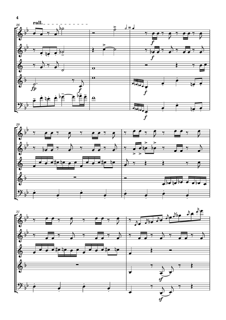 Welcome To Scrubbit's Welcome To Scrubbit's Woodwind Quintet scores gallery preview page 4