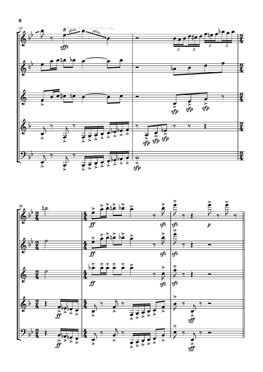 Welcome To Scrubbit's Welcome To Scrubbit's Woodwind Quintet scores gallery preview page 6