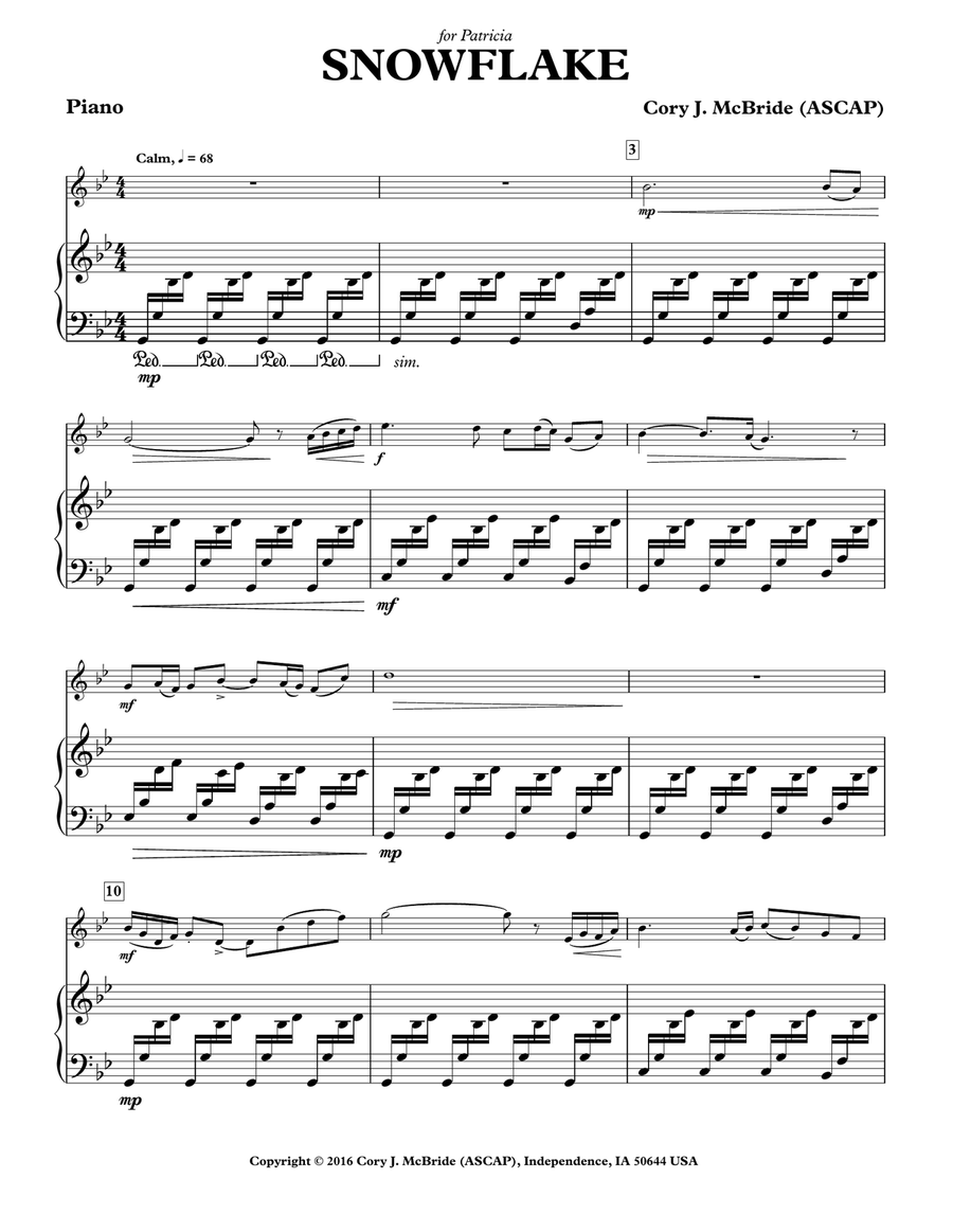 Snowflake Snowflake Chamber Music scores gallery preview page 3