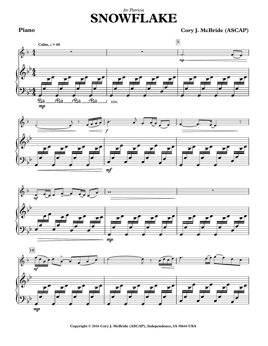Snowflake Chamber Music scores gallery preview page 3