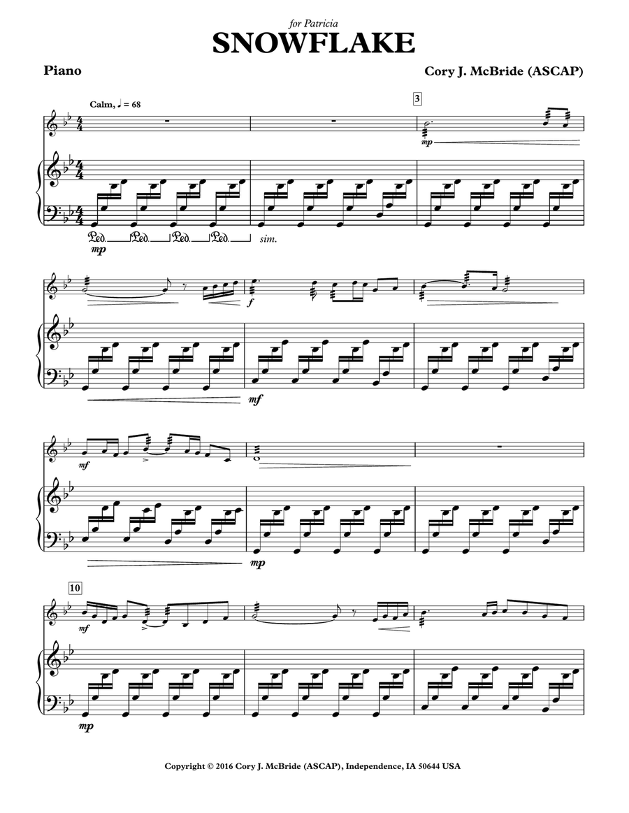 Snowflake Chamber Music scores gallery preview page 3