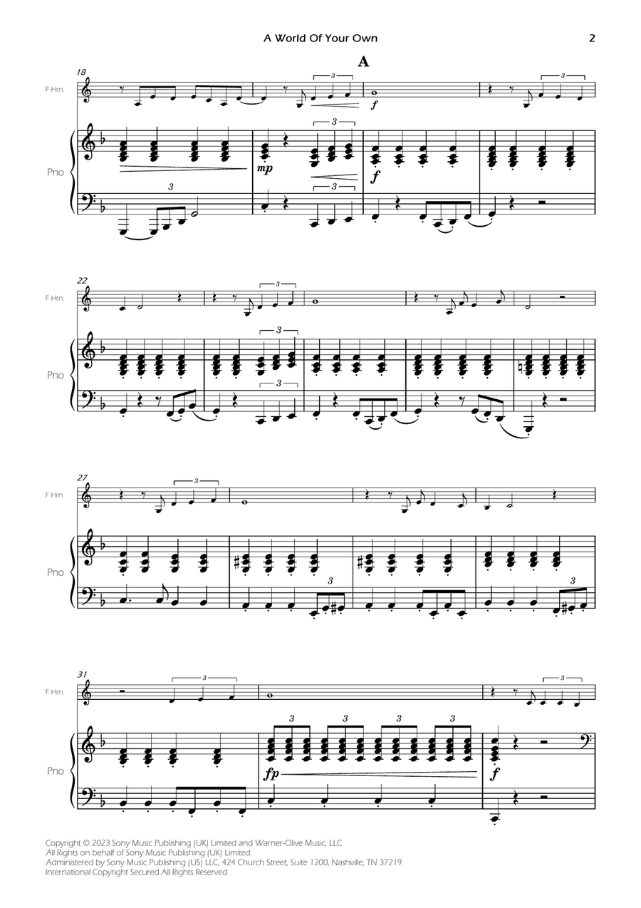 A World Of Your Own A World Of Your Own Piano scores gallery preview page 4