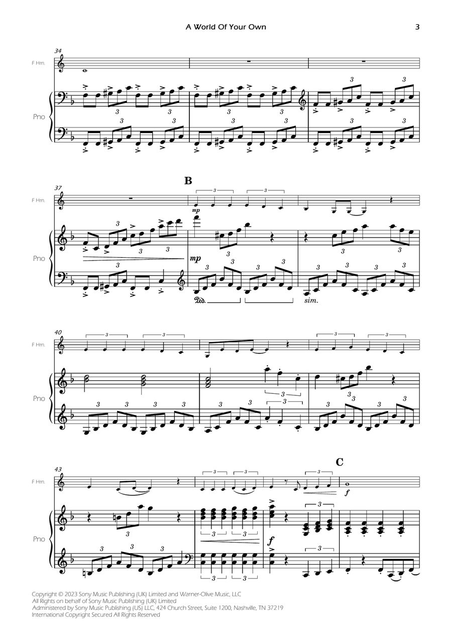 A World Of Your Own A World Of Your Own Piano scores gallery preview page 5