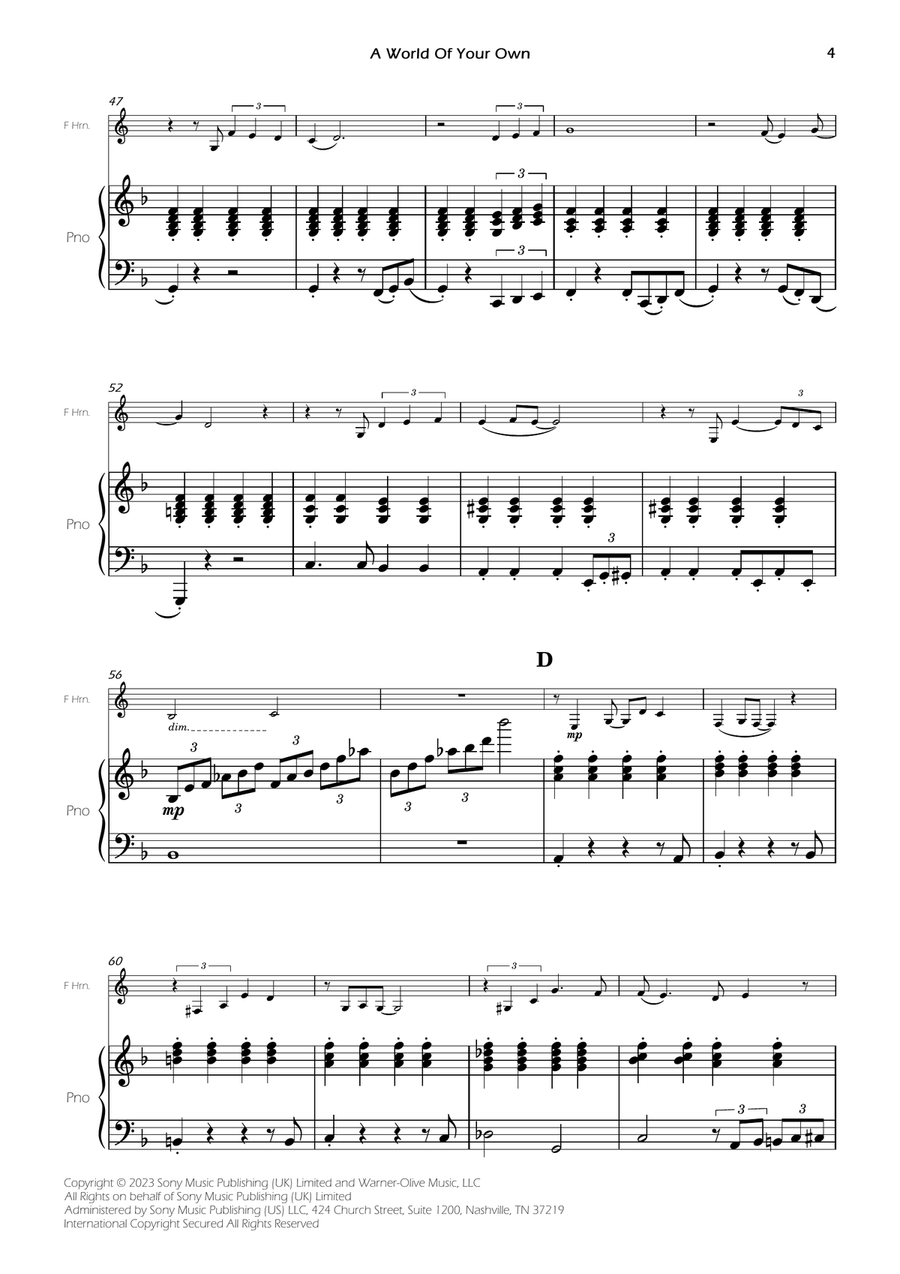 A World Of Your Own A World Of Your Own Piano scores gallery preview page 6