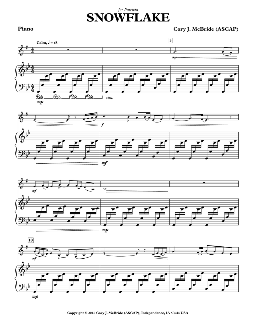 Snowflake Chamber Music scores gallery preview page 3